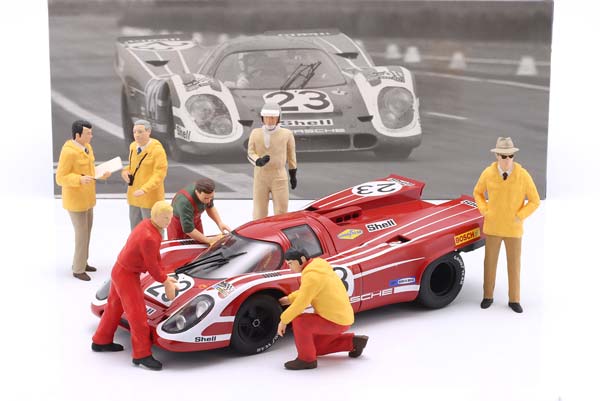 PITSTOP-DIORAMA WINNER 24H LEMANS 1970 PORSCHE 917K #23 / FIGUMA / ПИЦТОП-ДИОРАМА ПОБЕДИТЕЛЬ 24 ЧАСА ЛЕ-МАН ПОРШЕ 917K ФИГУМА — фото 3