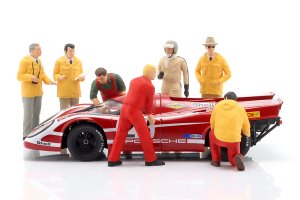 PITSTOP-DIORAMA WINNER 24H LEMANS 1970 PORSCHE 917K #23 / FIGUMA / ПИЦТОП-ДИОРАМА ПОБЕДИТЕЛЬ 24 ЧАСА ЛЕ-МАН ПОРШЕ 917K ФИГУМА — фото 4