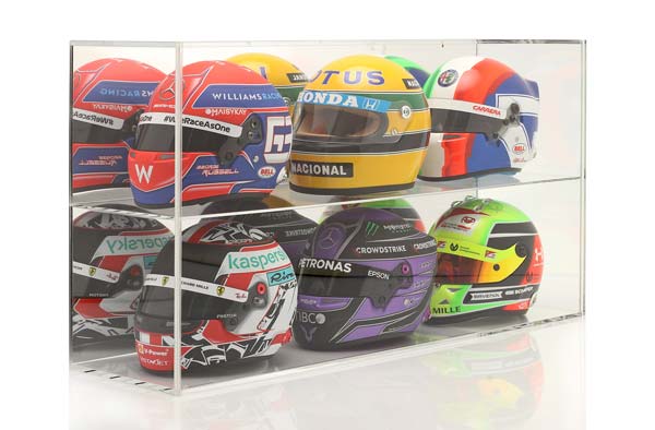 HIGH QUALITY MIRRORED SHOWCASE FOR HELMETS OR MODELCARS 1:18 / ХИГХ КВАЛИТЙ МИРРОРЕД БОКС ДЛЯ ХЕЛМЕЦ ОР МОДЕЛЕЙ ПРОЗРАЧНЫЙ ЗЕРКАЛЬНЫЙ — фото 3