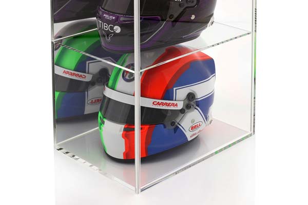 HIGH QUALITY MIRRORED SHOWCASE WITH 4 COMPARTMENTS FOR HELMETS IN SCALE / ХИГХ КВАЛИТЙ МИРРОРЕД БОКС 4 КОМПАРТМЕНЦ ДЛЯ ХЕЛМЕЦ ПРОЗРАЧНЫЙ ЗЕРКАЛЬНЫЙ — фото 4