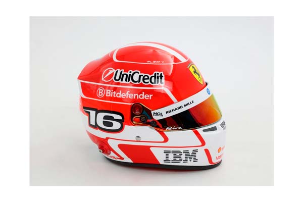 MINI HELMET SEASON 2025 - CHARLES LECLERC SCALE 1-2 HELMET PRODUCED BY BELL / ШЛЕМ ББР 1:1 — фото 4