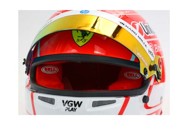 MINI HELMET SEASON 2025 - CHARLES LECLERC SCALE 1-2 HELMET PRODUCED BY BELL / ШЛЕМ ББР 1:1 — фото 7