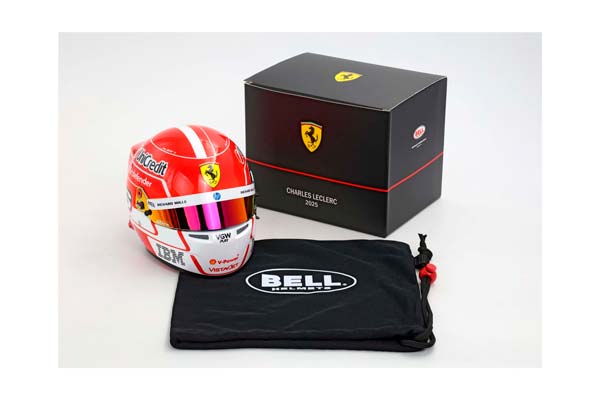 MINI HELMET SEASON 2025 - CHARLES LECLERC SCALE 1-2 HELMET PRODUCED BY BELL / ШЛЕМ ББР 1:1