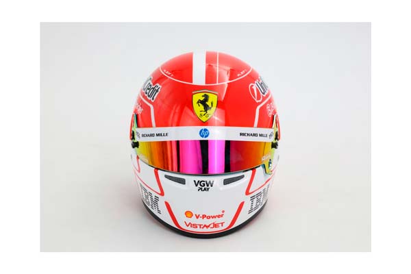 MINI HELMET SEASON 2025 - CHARLES LECLERC SCALE 1-2 HELMET PRODUCED BY BELL / ШЛЕМ ББР 1:1 — фото 2