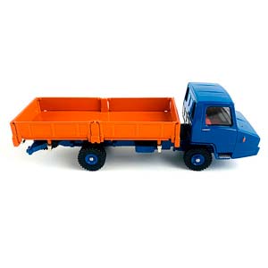 BERLIET STRADAIR 1965 САМОСВАЛ БОРТОВОЙ, СИНИЙ С ОРАНЖЕВЫМ — фото 3