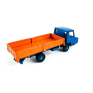 BERLIET STRADAIR 1965 САМОСВАЛ БОРТОВОЙ, СИНИЙ С ОРАНЖЕВЫМ — фото 5