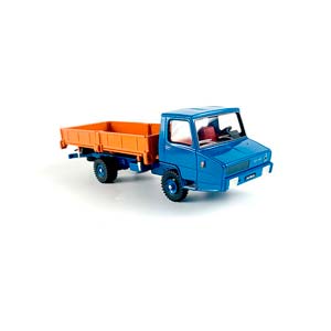 BERLIET STRADAIR 1965 САМОСВАЛ БОРТОВОЙ, СИНИЙ С ОРАНЖЕВЫМ — фото 2
