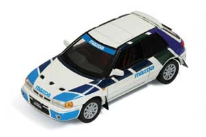 MAZDA 323 GT AE 1991 WHITE AND BLUE 