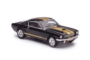 FORD MUSTANG SHELBY GT 350 1965 BLACK/GOLD — фото 4