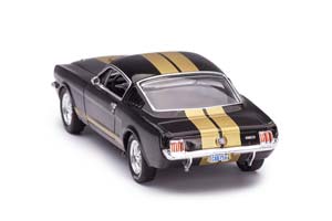 FORD MUSTANG SHELBY GT 350 1965 BLACK/GOLD — фото 7