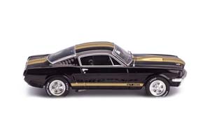 FORD MUSTANG SHELBY GT 350 1965 BLACK/GOLD — фото 8
