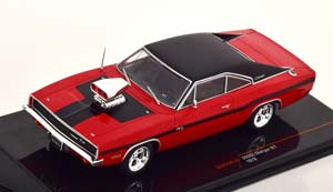 DODGE CHARGER R/T 1970 RED FLATBLACK