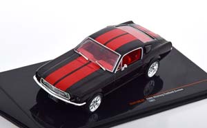 FORD MUSTANG FASTBACK CUSTOM 1967 BLACK RED