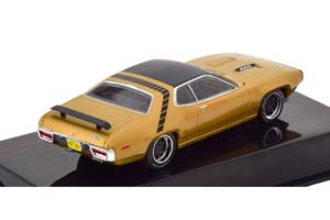 PLYMOUTH GTX RUNNER 1971 GOLD METALLIC/BLACK — фото 2