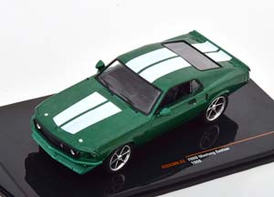 FORD MUSTANG CUSTOM 1969 GREEN METALLIC WHITE
