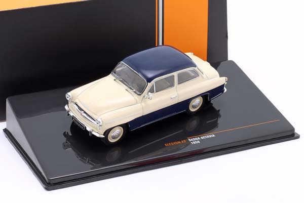 SKODA OCTAVIA YEAR 1959 BEIGE / DARK BLUE / ШКОДА ОКТАВИА БЕЖЕВЫЙ ТЕМНЫЙ СИНИЙ ТЕМНО — фото 3