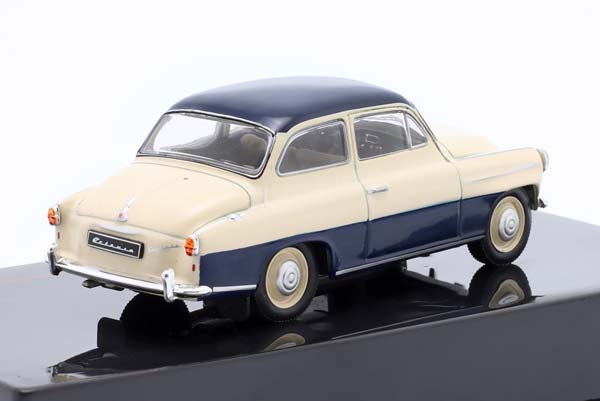 SKODA OCTAVIA YEAR 1959 BEIGE / DARK BLUE / ШКОДА ОКТАВИА БЕЖЕВЫЙ ТЕМНЫЙ СИНИЙ ТЕМНО — фото 2