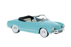 VW VOLKSWAGEN KARMANN GHIA CONVERTIBLE 1955 LIGHT BLUE