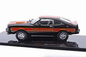 FORD MUSTANG COBRA II 1977 BLACK RED ORANGE — фото 4