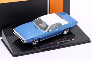 PLYMOUTH SATELLITE SEBRING PLUS 1971 LIGHT BLUE METALLIC/WHITE — фото 3