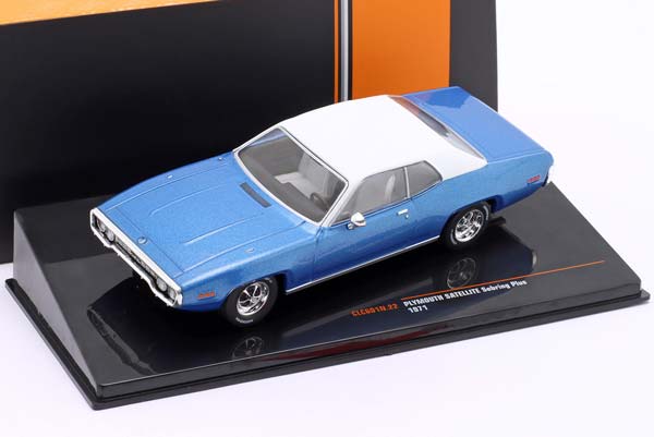 PLYMOUTH SATELLITE SEBRING PLUS YEAR 1971 BLUE METALLIC / WHITE / ПЛИМУТ САТЕЛЛИТЕ СЕБРИНГ ПЛУС СИНИЙ МЕТАЛЛИК БЕЛЫЙ — фото 3