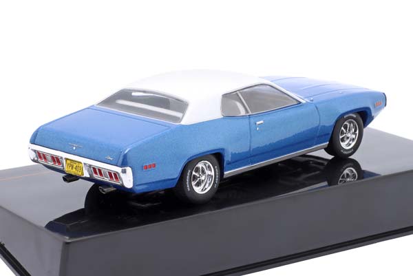 PLYMOUTH SATELLITE SEBRING PLUS YEAR 1971 BLUE METALLIC / WHITE / ПЛИМУТ САТЕЛЛИТЕ СЕБРИНГ ПЛУС СИНИЙ МЕТАЛЛИК БЕЛЫЙ — фото 2