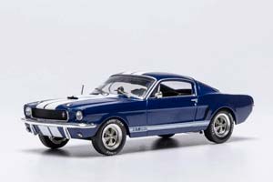 FORD MUSTANG SHELBY GT350 1965 DARK BLUE METALLIC/WHITE STRIPES