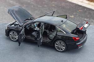 AUDI A6L 2019 BLACK / АУДИ А6 ЧЕРНЫЙ — фото 3