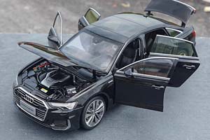 AUDI A6L 2019 BLACK / АУДИ А6 ЧЕРНЫЙ — фото 4