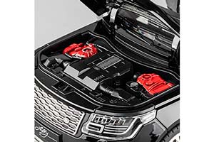 LAND ROVER RANGE ROVER SV AUTOBIOGRAPHY VOGUE 2020 BLACK / РЭНЖ РОВЕР ЧЕРНЫЙ (ДЛИНА 28 СМ) СВЕТЯТСЯ ФАРЫ + ЗВУК (БЕЗ УПАКОВКИ - ТОЛЬКО МОДЕЛЬ) — фото 4