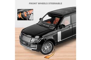 LAND ROVER RANGE ROVER SV AUTOBIOGRAPHY VOGUE 2020 BLACK / РЭНЖ РОВЕР ЧЕРНЫЙ (ДЛИНА 28 СМ) СВЕТЯТСЯ ФАРЫ + ЗВУК (БЕЗ УПАКОВКИ - ТОЛЬКО МОДЕЛЬ) — фото 9