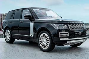 LAND ROVER RANGE ROVER SV AUTOBIOGRAPHY VOGUE 2020 BLACK / РЭНЖ РОВЕР ЧЕРНЫЙ (ДЛИНА 28 СМ) СВЕТЯТСЯ ФАРЫ + ЗВУК (БЕЗ УПАКОВКИ - ТОЛЬКО МОДЕЛЬ) — фото 10