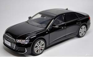 AUDI A6 55TFSI 2024 BLACK / АУДИ А6 ЧЕРНЫЙ (ДЛИНА 28 СМ) СВЕТЯТСЯ ФАРЫ + ЗВУК (БЕЗ УПАКОВКИ - ТОЛЬКО МОДЕЛЬ) — фото 9