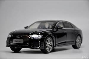 AUDI A6 55TFSI 2024 BLACK / АУДИ А6 ЧЕРНЫЙ (ДЛИНА 28 СМ) СВЕТЯТСЯ ФАРЫ + ЗВУК (БЕЗ УПАКОВКИ - ТОЛЬКО МОДЕЛЬ) — фото 10