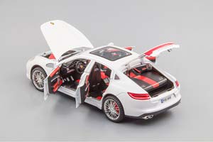 PORSCHE PANAMERA TURBO S 2024 WHITE / ПОРШЕ ПАНАМЕРА ТУРБО БЕЛЫЙ (ДЛИНА 28 СМ) СВЕТЯТСЯ ФАРЫ + ЗВУК (БЕЗ УПАКОВКИ - ТОЛЬКО МОДЕЛЬ) — фото 6