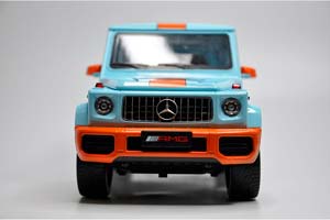 MERCEDES W463 G63 AMG G-CLASS 2017 GULF / МЕРСЕДЕС ГЕЛЕНДВАГЕН ГЕЛИК (ДЛИНА 28 СМ) СВЕТЯТСЯ ФАРЫ + ЗВУК (БЕЗ УПАКОВКИ - ТОЛЬКО МОДЕЛЬ) — фото 6