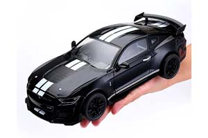 FORD MUSTANG SHELBY GT500 2023 BLACK / ФОРД МУСТАНГ ШЕЛБИ ГТ500 ЧЕРНЫЙ (ДЛИНА 27 СМ) СВЕТЯТСЯ ФАРЫ + ЗВУК (БЕЗ УПАКОВКИ - ТОЛЬКО МОДЕЛЬ) — фото 12
