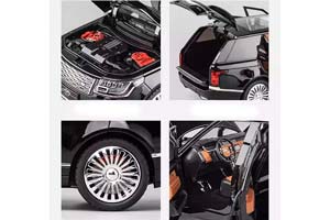 LAND ROVER RANGE ROVER SV AUTOBIOGRAPHY VOGUE 2021 BLACK / РЭНЖ РОВЕР ЧЕРНЫЙ (ДЛИНА 28 СМ) СВЕТЯТСЯ ФАРЫ + ЗВУК (БЕЗ УПАКОВКИ, ВОЗМОЖНЫ ПРИТЕРТОСТИ) — фото 7