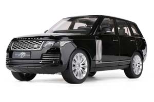 LAND ROVER RANGE ROVER SV AUTOBIOGRAPHY VOGUE 2021 BLACK / РЭНЖ РОВЕР ЧЕРНЫЙ (ДЛИНА 28 СМ) СВЕТЯТСЯ ФАРЫ + ЗВУК (БЕЗ УПАКОВКИ, ВОЗМОЖНЫ ПРИТЕРТОСТИ)