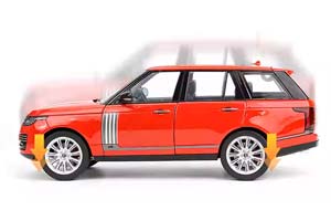 LAND ROVER RANGE ROVER SV AUTOBIOGRAPHY VOGUE 2021 RED / РЭНЖ РОВЕР КРАСНЫЙ (ДЛИНА 28 СМ) СВЕТЯТСЯ ФАРЫ + ЗВУК (БЕЗ УПАКОВКИ, ВОЗМОЖНЫ ПРИТЕРТОСТИ) — фото 4