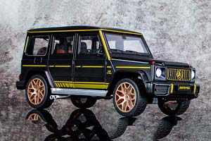 MERCEDES W463 G63 AMG G-CLASS 2017 BLACK / МЕРСЕДЕС ГЕЛЕНДВАГЕН ГЕЛИК ЧЕРНЫЙ (ДЛИНА 28 СМ) СВЕТЯТСЯ ФАРЫ + ЗВУК (БЕЗ УПАКОВКИ) — фото 8