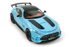 MERCEDES AMG GT 63 4MATIC 2024 BLUE / МЕРСЕДЕС АМГ ГТ СИНИЙ (ДЛИНА 25 СМ) СВЕТЯТСЯ ФАРЫ + ЗВУК (БЕЗ УПАКОВКИ) — фото 4