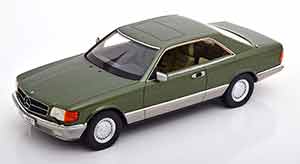 MERCEDES 380 SEC C126 COUPE 1982 GREEN METALLIC — фото 1