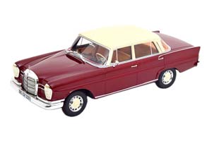 MERCEDES 220 SE W111 SALOON 1959-1967 DARKRED WHITE