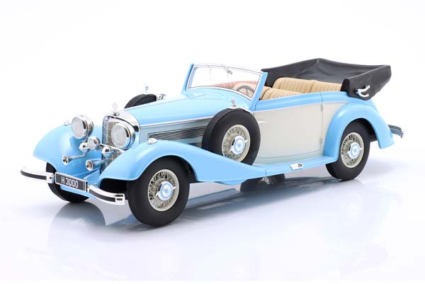 MERCEDES 540K CONVERTIBLE B 1936-1938 LIGHT BLUE CREME