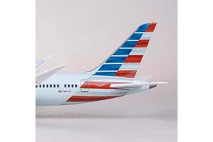 BOEING 787-9 DREAMLINER AMERICAN AIRLINES / МОДЕЛЬ САМОЛЕТА БОИНГ 787-9 ДРИМЛАЙНЕР АМЕРИКАН ЭРЛАЙНС (С ОСВЕЩЕНИЕМ САЛОНА НА ШАССИ ДЛИНА 41 СМ — фото 12