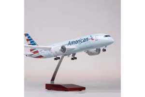 BOEING 787-9 DREAMLINER AMERICAN AIRLINES / МОДЕЛЬ САМОЛЕТА БОИНГ 787-9 ДРИМЛАЙНЕР АМЕРИКАН ЭРЛАЙНС (С ОСВЕЩЕНИЕМ САЛОНА НА ШАССИ ДЛИНА 41 СМ — фото 13