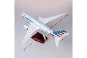 BOEING 787-9 DREAMLINER AMERICAN AIRLINES / МОДЕЛЬ САМОЛЕТА БОИНГ 787-9 ДРИМЛАЙНЕР АМЕРИКАН ЭРЛАЙНС (С ОСВЕЩЕНИЕМ САЛОНА НА ШАССИ ДЛИНА 41 СМ — фото 4