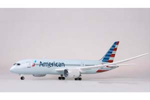 BOEING 787-9 DREAMLINER AMERICAN AIRLINES / МОДЕЛЬ САМОЛЕТА БОИНГ 787-9 ДРИМЛАЙНЕР АМЕРИКАН ЭРЛАЙНС (С ОСВЕЩЕНИЕМ САЛОНА НА ШАССИ ДЛИНА 41 СМ — фото 7