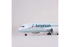BOEING 787-9 DREAMLINER AMERICAN AIRLINES / МОДЕЛЬ САМОЛЕТА БОИНГ 787-9 ДРИМЛАЙНЕР АМЕРИКАН ЭРЛАЙНС (С ОСВЕЩЕНИЕМ САЛОНА НА ШАССИ ДЛИНА 41 СМ — фото 9